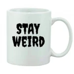 Printed Ceramic Coffee Mug - 1 Pieces, White, 11oz