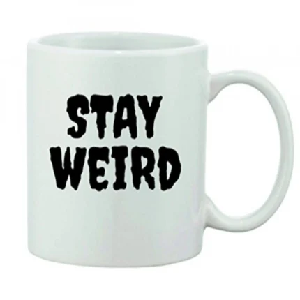 Printed Ceramic Coffee Mug - 1 Pieces, White, 11oz