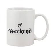 Printed Ceramic Coffee Mug - 1 Pieces, White, 11oz