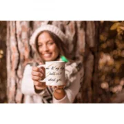 Printed Ceramic Coffee Mug - 1 Pieces, White, 11oz - Image 2