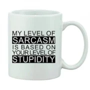 Printed Ceramic Coffee Mug - 1 Pieces, White, 11oz - Image 2