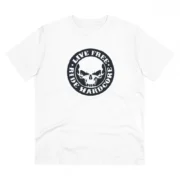 Men's PC Cotton Bike Ride Design Printed T Shirt (Color: White, Thread Count: 180GSM)