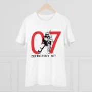 Men's PC Cotton Cricket Design Printed T Shirt (Color: White, Thread Count: 180GSM) - Image 3