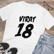 Men's PC Cotton Cricket Design Printed T Shirt (Color: White, Thread Count: 180GSM) - Image 4