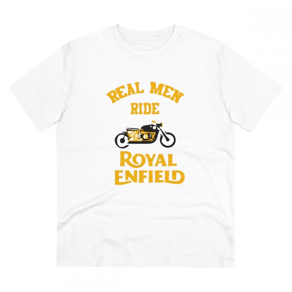 52056086866_9686470b57_o_d-1000x1000-1.webp Men's PC Cotton Bike Ride Design Printed T Shirt (Color: White, Thread Count: 180GSM) - Image 1