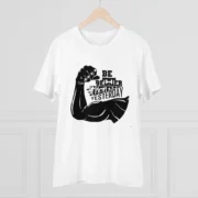 Men's PC Cotton Be Beter Than Yesterday Printed T Shirt (Color: White, Thread Count: 180GSM) - Image 3
