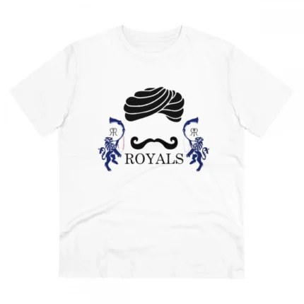 Men's PC Cotton Cricket Design Printed T Shirt (Color: White, Thread Count: 180GSM)