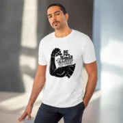 Men's PC Cotton Be Beter Than Yesterday Printed T Shirt (Color: White, Thread Count: 180GSM) - Image 6