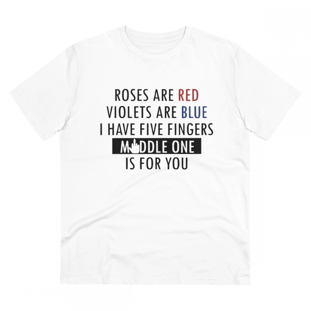 52059768297_b57c30c924_o_d-1000x1000-1.webp Men's PC Cotton Roses Are Red Printed T Shirt (Color: White, Thread Count: 180GSM) - Image 1