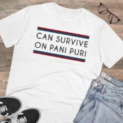 Men's PC Cotton Quotes Printed T Shirt (Color: White, Thread Count: 180GSM) - Image 4