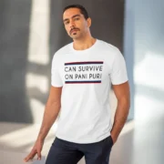 Men's PC Cotton Quotes Printed T Shirt (Color: White, Thread Count: 180GSM) - Image 6