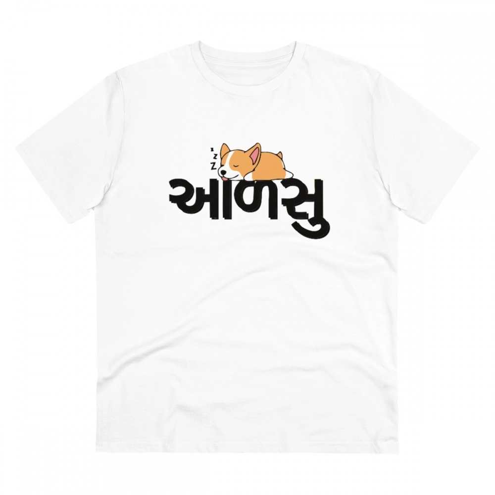 52060874408_9372bd1904_o_d-1000x1000-1.webp Men's PC Cotton Aadsu Printed T Shirt (Color: White, Thread Count: 180GSM) - Image 1