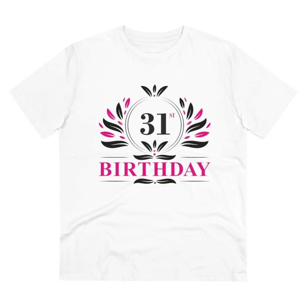 52060923693_3b62b94ee4_o_d-1000x1000-1.webp Men's PC Cotton 31st Birthday Printed T Shirt (Color: White, Thread Count: 180GSM) - Image 1