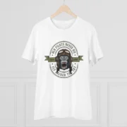 Men's PC Cotton Gorila Desing Printed T Shirt (Color: White, Thread Count: 180GSM) - Image 3