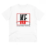 Men's PC Cotton Knowledge Factory Printed T Shirt (Color: White, Thread Count: 180GSM)