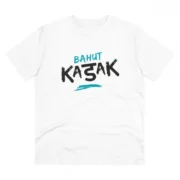 Men's PC Cotton Bahot Kadak Printed T Shirt (Color: White, Thread Count: 180GSM)