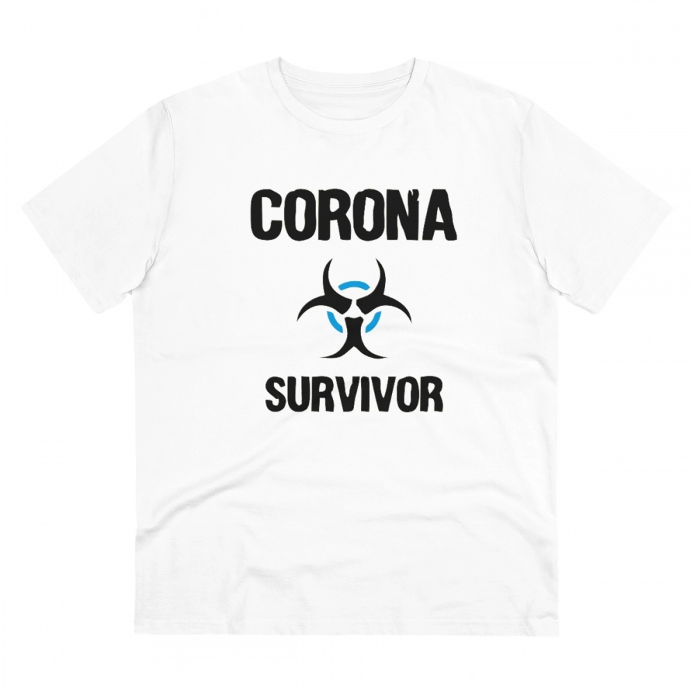 52061364820_93cf7cc593_o_d-1000x1000-1.webp Men's PC Cotton Corona Survivor Printed T Shirt (Color: White, Thread Count: 180GSM) - Image 1