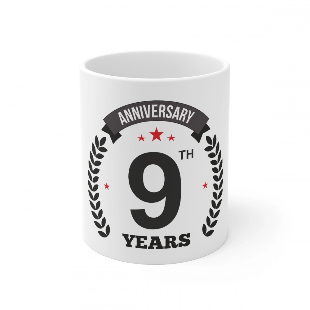 52164605251_59d5a3a754_o_d-1000x1000-1.webp Ceramic 9th Anniversary Printed Coffee Mug (Color: White, Capacity:330ml) - Image 1