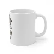 Ceramic Gorila Desing Printed Coffee Mug (Color: White, Capacity:330ml) - Image 4
