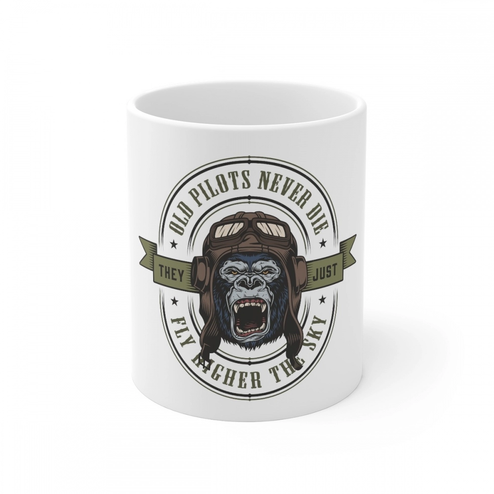 52164680838_2b2893852c_o_d-1000x1000-1.webp Ceramic Gorila Desing Printed Coffee Mug (Color: White, Capacity:330ml) - Image 1