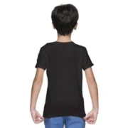 Boys Cotton Plain Half Sleeve TShirt (Black) - Image 2