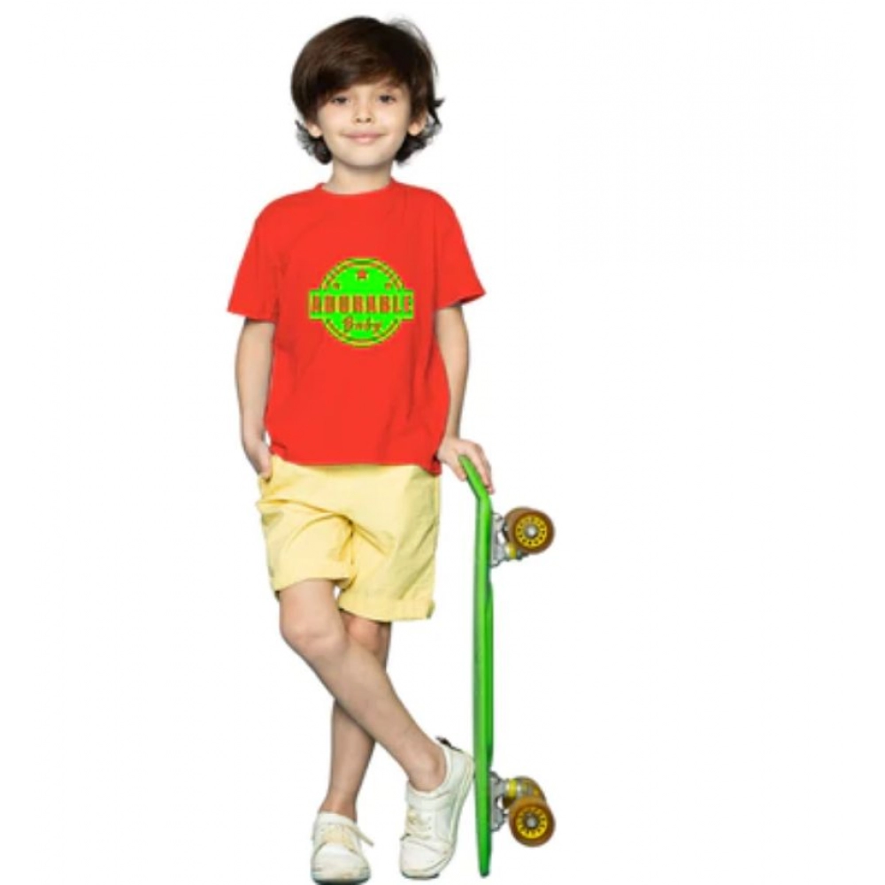 52321301806_12bacabc50_o_d-1000x1000-1.webp Boys Cotton Adorable Baby Half Sleeve TShirt (Red) - Image 1