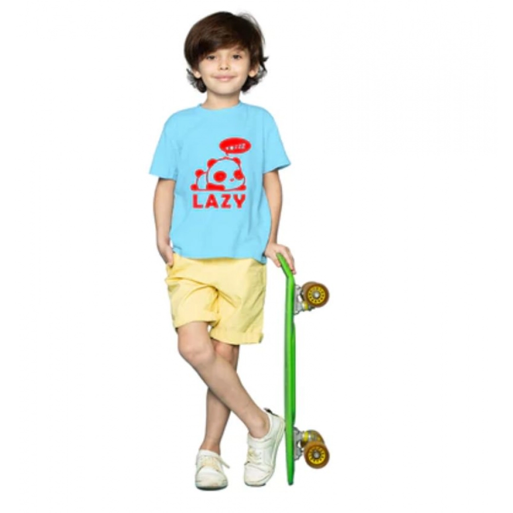 52321301831_84a093b018_o_d-1000x1000-1.webp Boys Cotton Lazy Half Sleeve TShirt (Sky Blue) - Image 1