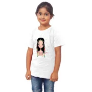 Girls Cotton Tribal Half Sleeve TShirt (White) - Image 4
