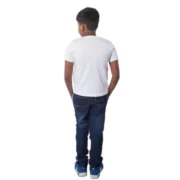 Boys Cotton Off Road Adventure Half Sleeve TShirt (White) - Image 3