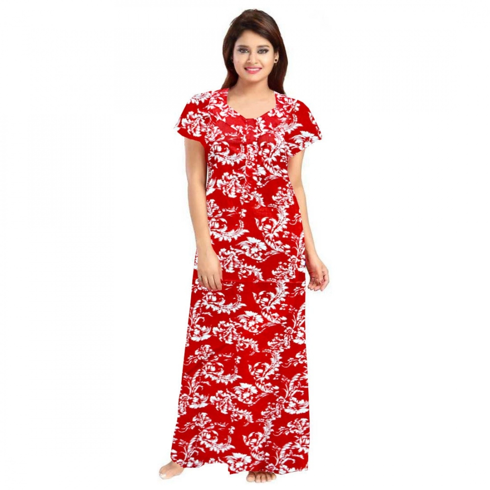 52361308596_ba6b4990dc_o_d-1000x1000-1.webp Women's Cotton Printed Maxi Nighty (Red) - Image 1