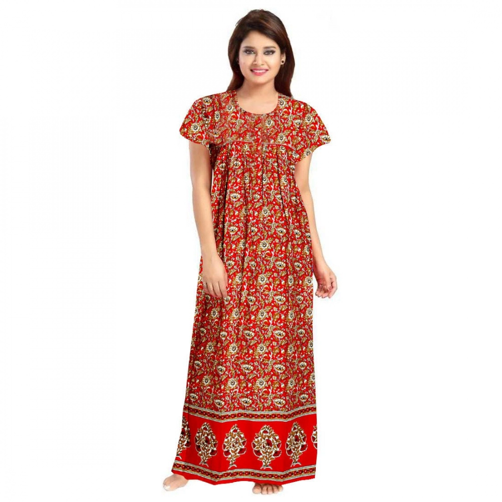 52361541123_3be65d6e82_o_d-1000x1000-1.webp Women's Cotton Printed Maxi Nighty (Red) - Image 1