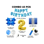 2Nd Birthday Decoration Items For Boys (Multicolor) - Image 3