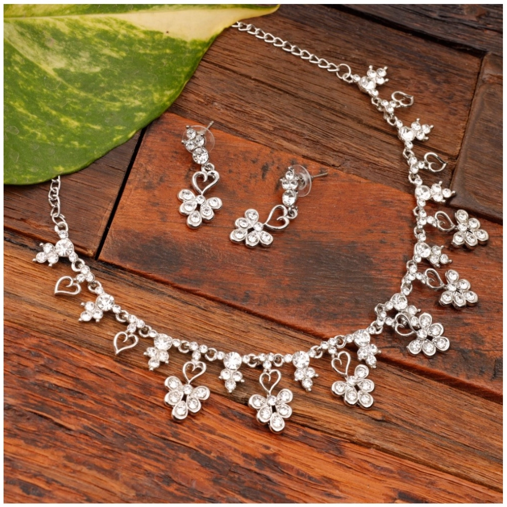 53534326183_f311c20fce_o_d-1000x1000-1.webp Women's Rose Gold Plated Brass Necklace & Earings Set (Silver) - Image 1
