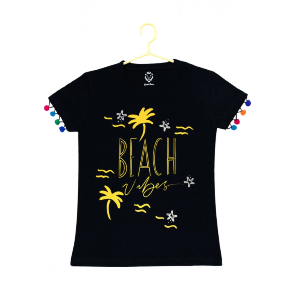 53641334037_d052200e36_o_d-1000x1000-1.webp Girl's Casual Short Sleeve Printed Cotton T Shirt (Black) - Image 1