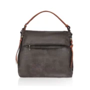 Women's Faux Leather Solid Sling Bag (Green)