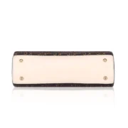 Women's Faux Leather Printed Handbag (Beige) - Image 5