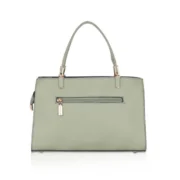 Women's Faux Leather Textured Adjustable Long Belt Handbag (Green) - Image 4