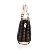 Women's Faux Leather Printed Handbag (Beige) - Image 3