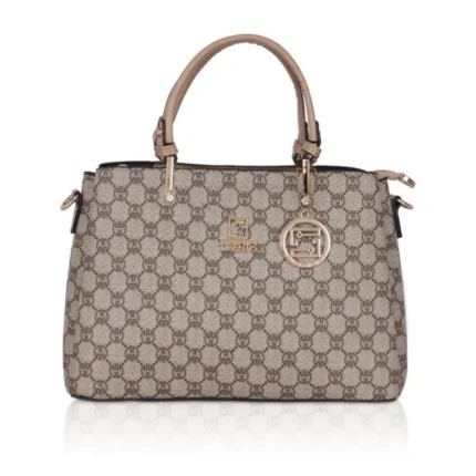 Women's Faux Leather Printed Handbag (Hilver)
