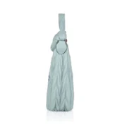 Women's Faux Leather Textured Handbag (Blue) - Image 5