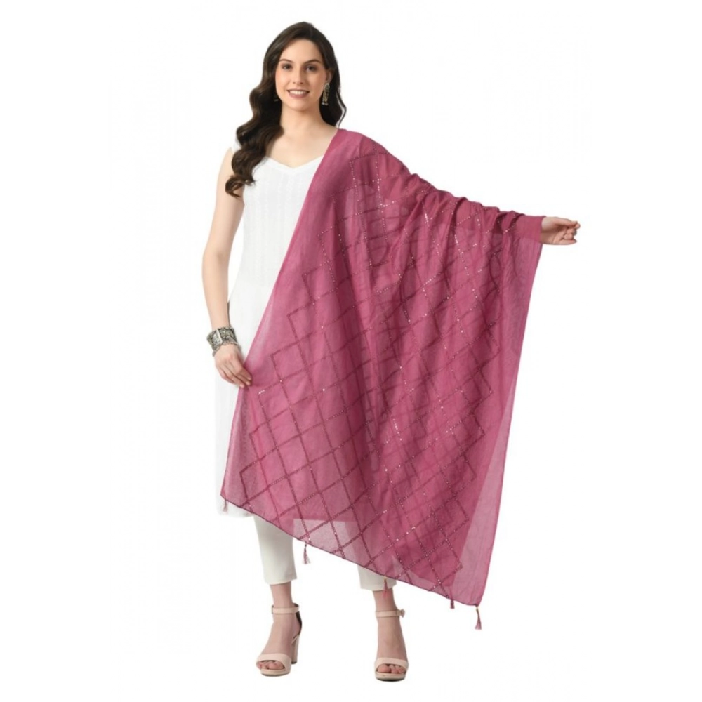 53767414582_81c9e6fb1e_o_d-1000x1000-1.webp Women's Chanderi Self Design Dupatta (Levender, Length: Free Size) - Image 1