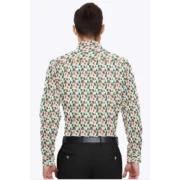 Men's Cotton Blended Printed Full Sleeve Shirt (Multicolor) - Image 6