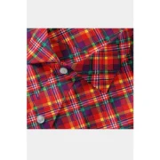 Men's Cotton Blended Checked Full Sleeve Shirt (Red) - Image 2