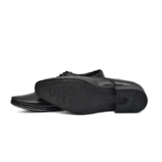 Men's Faux Leather Formal Shoes (Black) - Image 5