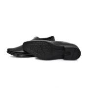 Men's Faux Leather Formal Shoes (Black) - Image 3