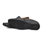 Men's Faux Leather Formal Shoes (Black) - Image 6