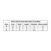Men's Cotton Blended Printed Full Sleeve Shortkurta (Multicolor) - Image 5