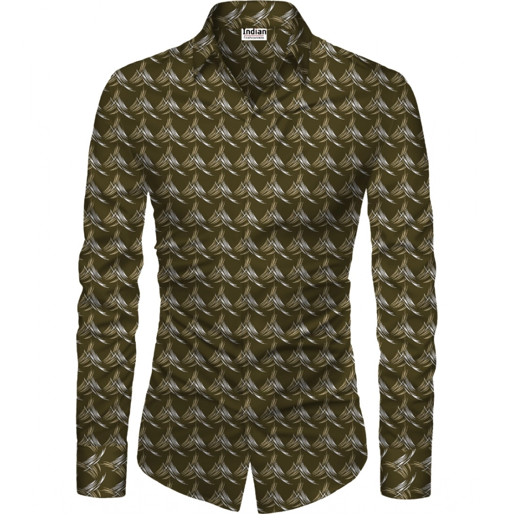 53902213512_1c6ab83903_o_d-1000x1000-1.webp Men's Casual Floral Printed Cotton Blend Unstitched Shirt Fabric 1.6 Mtrs (Brown) - Image 1