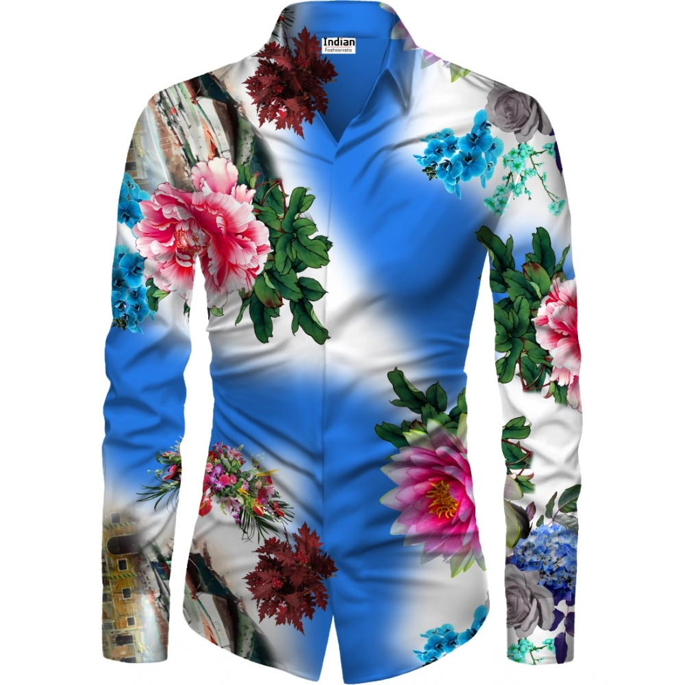 53902213537_d12368e2af_o_d-1000x1000-1.webp Men's Casual Floral Printed Cotton Blend Unstitched Shirt Fabric 1.6 Mtrs (Blue) - Image 1