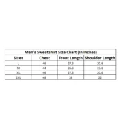 Men's Casual Fleece Solid Round Neck Long Sleeves Sweatshirt (Orange) - Image 2